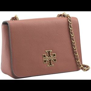 TORY BURCH Britten Medium Adjustable Shoulder Strap - Pink Moon - NWT